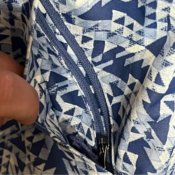 Kids Columbia Winter Hooded Ski Jacket White & Blue Geometric‎ Print Size Large - Picture 14 of 16